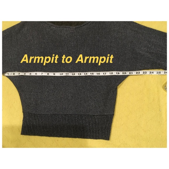 BLACK SILVER METALLIC 3/4 SLEEVE WOMEN’S SHIMMER TOP BATWING SLEEVES TOP - Picture 10 of 16